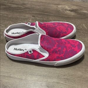 Hurley Kayo Pink Floral Slip-On Shoes